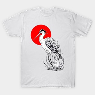 Crane tattoo style T-Shirt